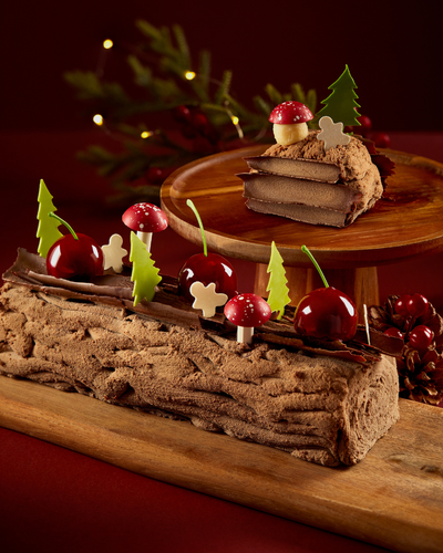 Black Forest Chocolate Log