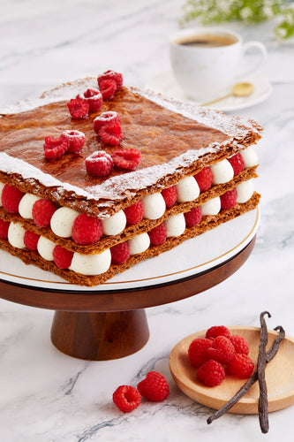 Vanilla Raspberry Mille Feuille