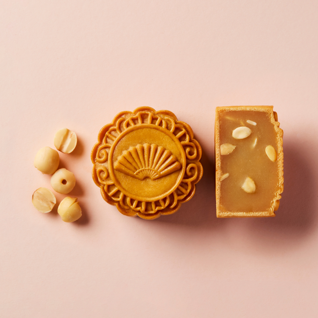 Baked Mooncake - Low Sugar White Lotus Paste